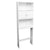 3 Tier Wood Space Saver Over the Toilet Bathroom Shelf with Open Shelving and Cabinets, White