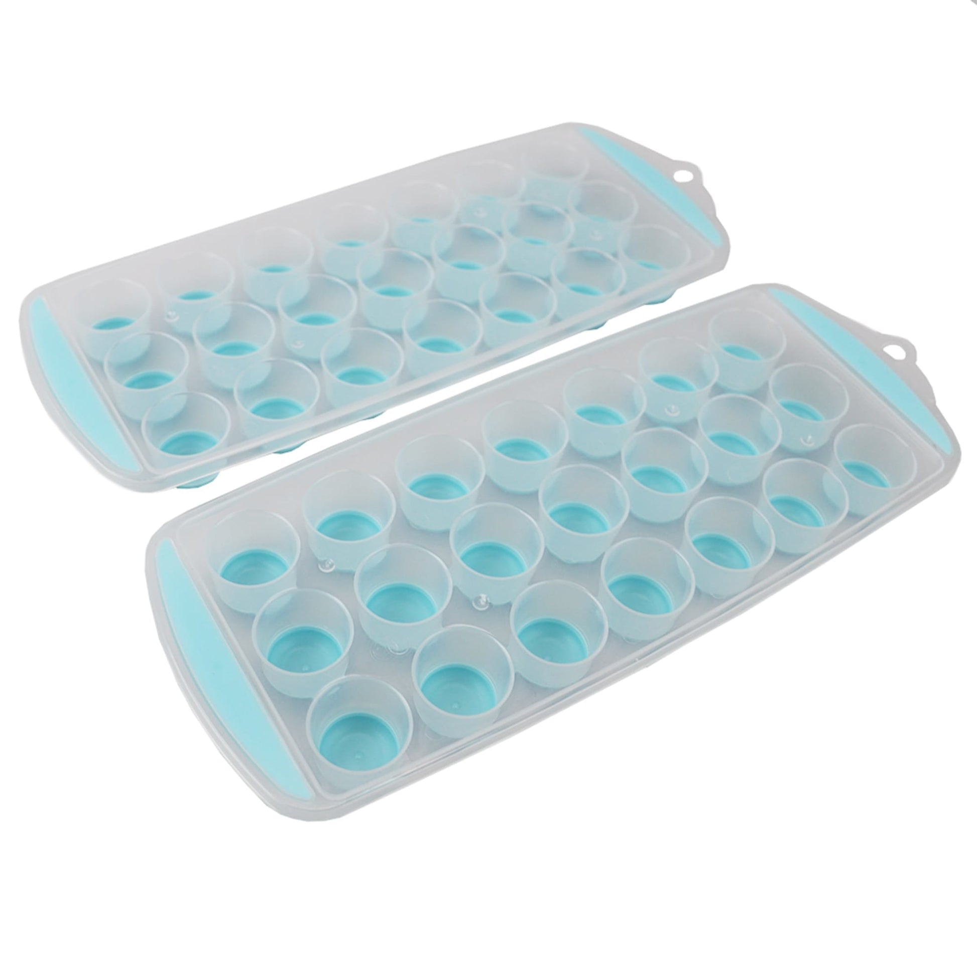 Cozy Kitchen Essentials CKE Mini Ice Cube Tray with Bin, 104 Pcs Tiny Pebble Ice Tray for Freezer with Ice Bin, Ice Scoop and Stainless Steel Straw, Crushed Easy Release