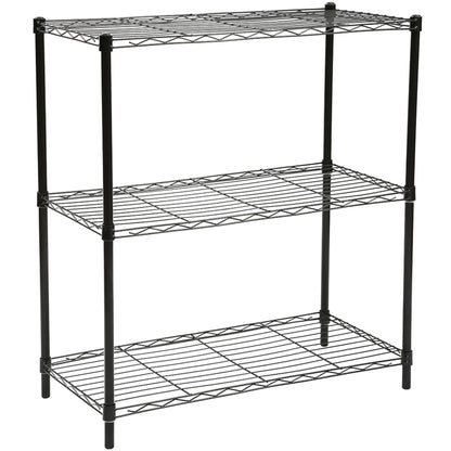 3 Tier Wide Steel Wire Shelf, Grey