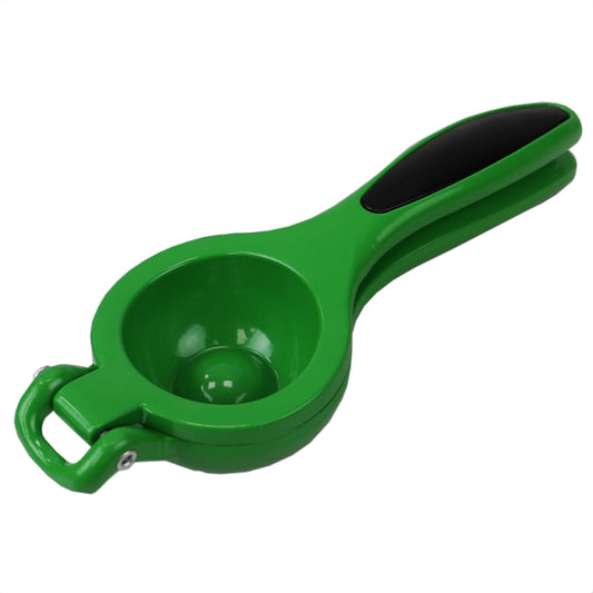 Enamel Steel Lime Squeezer with Grip Handle, Green