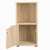 2 Cube Wood Storage Shelf with Doors, Natural