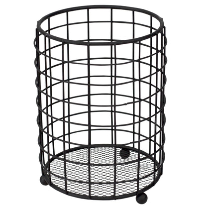Grid Free-Standing Cutlery Holder with Mesh Bottom, Black