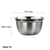 3QT. Stainless Steel Beveled Anti-Skid Mixing Bowl, Silver