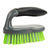 Brilliant Scrubbing Brush with Handle, Grey/Lime