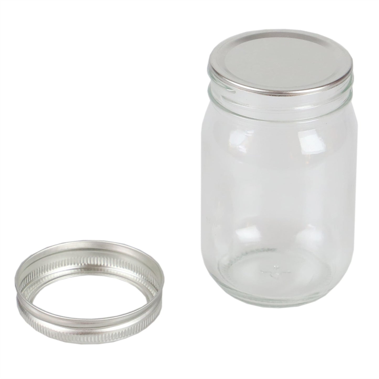 12 oz. Wide Mouth Clear Mason Canning Jar