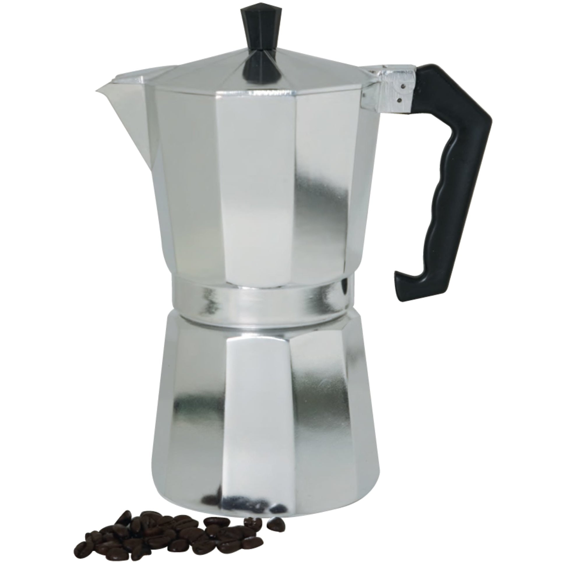 6 Cup Moka Pot, Small Size Stainless Steel Coffee Maker Clear ABS Top For  Office Use 