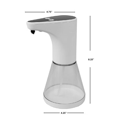 450 ml. Automatic Compact Countertop Soap Dispenser, White