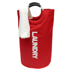 Laundry Bag with Soft Grip Handle, Red