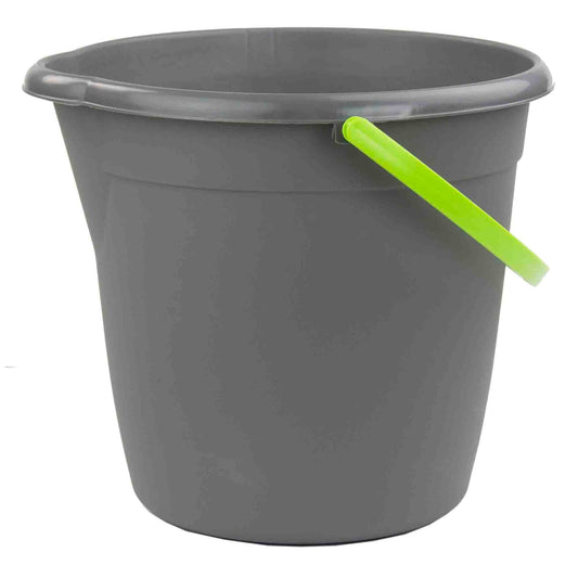 Brilliant 9.5 Lt Cleaning Bucket, Grey/Lime