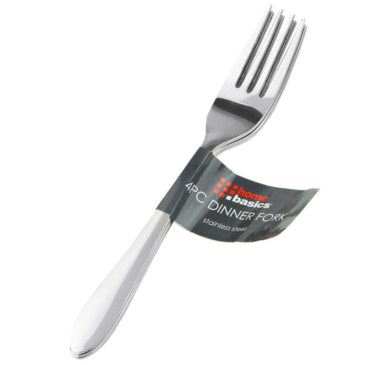 4 Piece Stainless Steel Dinner Fork, Silver