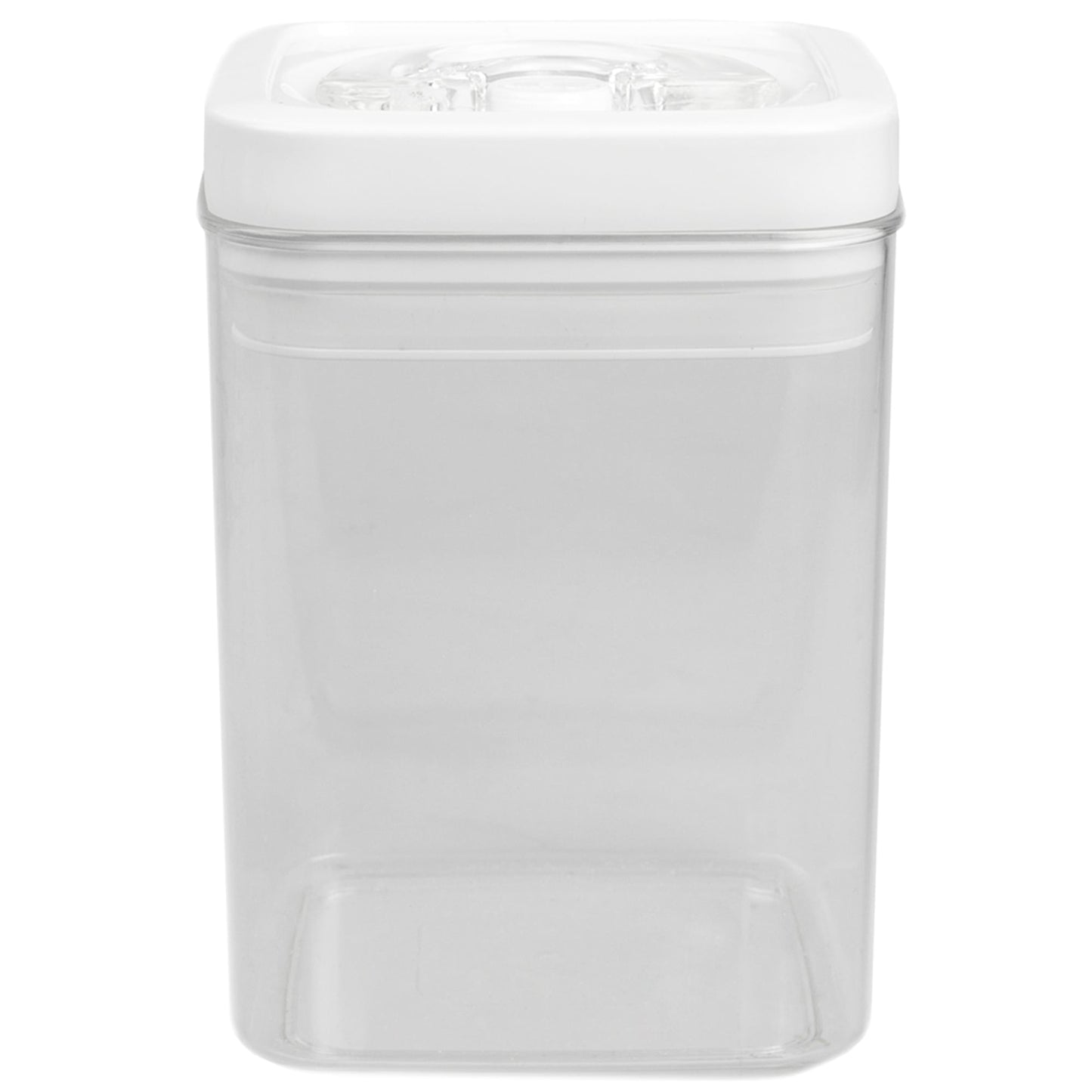 1.7 Liter Twist 'N Lock Air-Tight Square Plastic Canister, White
