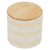 Diamond Stripe Small Ceramic Canister with Bamboo Top