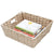 Large Faux Rattan Basket with Cut-out Handles, Taupe