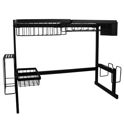 Deluxe Over the Sink Steel Kitchen Station, Black