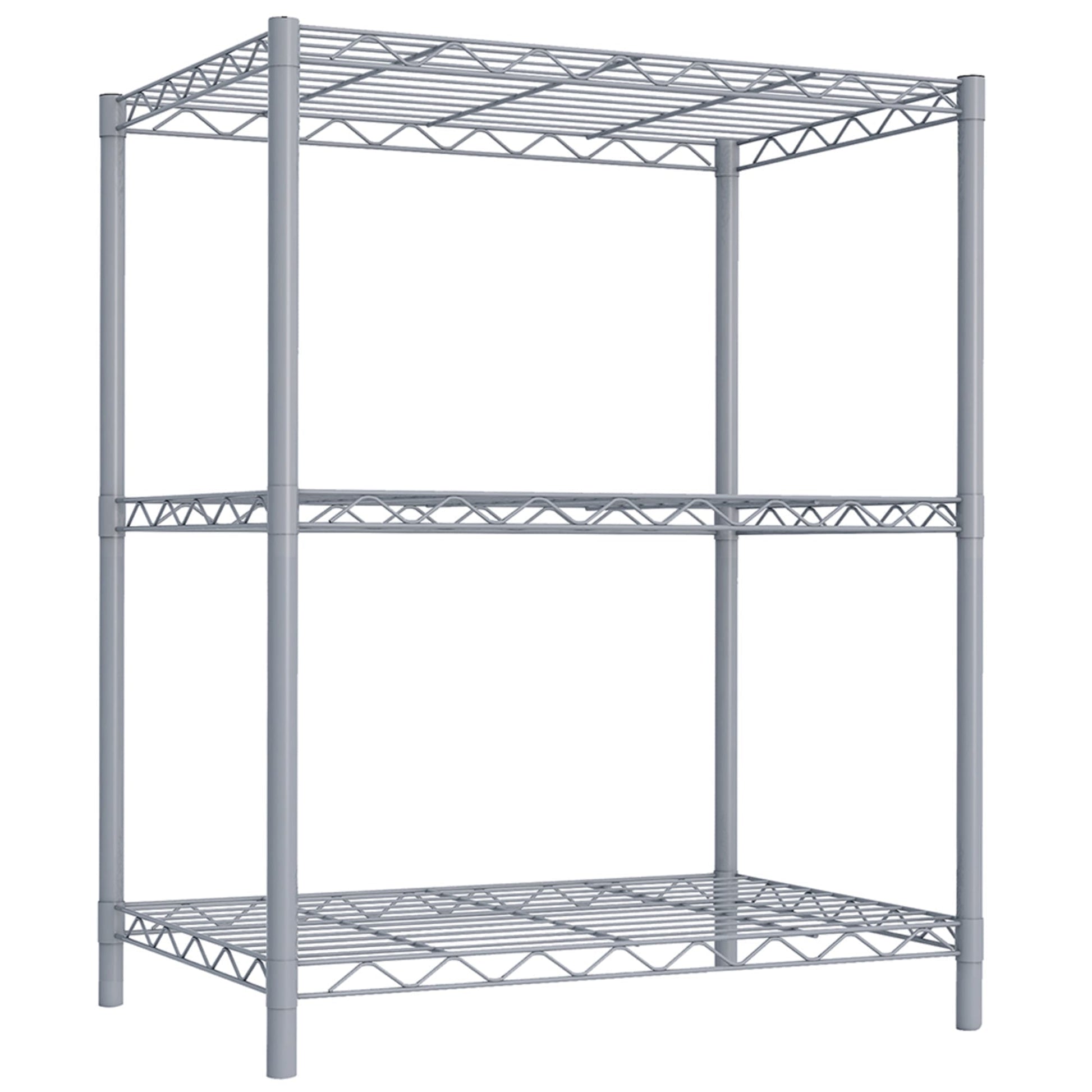 Home Basics 5 Tier Plastic Drawer Organizer, Grey