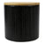 Wave Small Ceramic Canister, Black