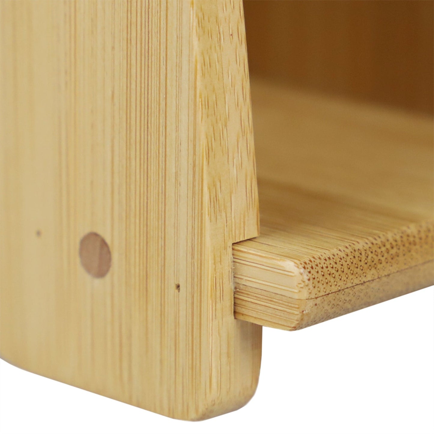 Michael Graves Design Triangle Freestanding Upright Bamboo Napkin Holder, Natural