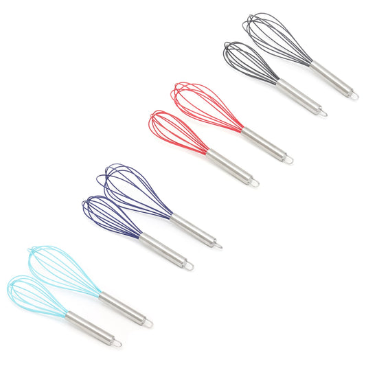 Silicone Balloon Whisk with Stainless Steel Handle