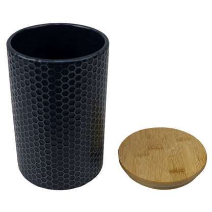 Honeycomb Large Ceramic Canister, Navy | FOOD PREP | SHOP HOME BASICS ...