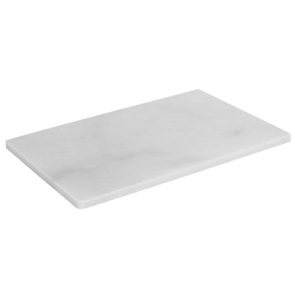 8" x 12" Marble Cutting Board, White