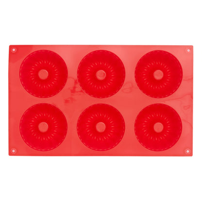 6-Cavity Silicone Mini Fluted Pan