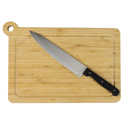 Michael Graves Design Bamboo Cutting Board with Handle, (10" x 14")