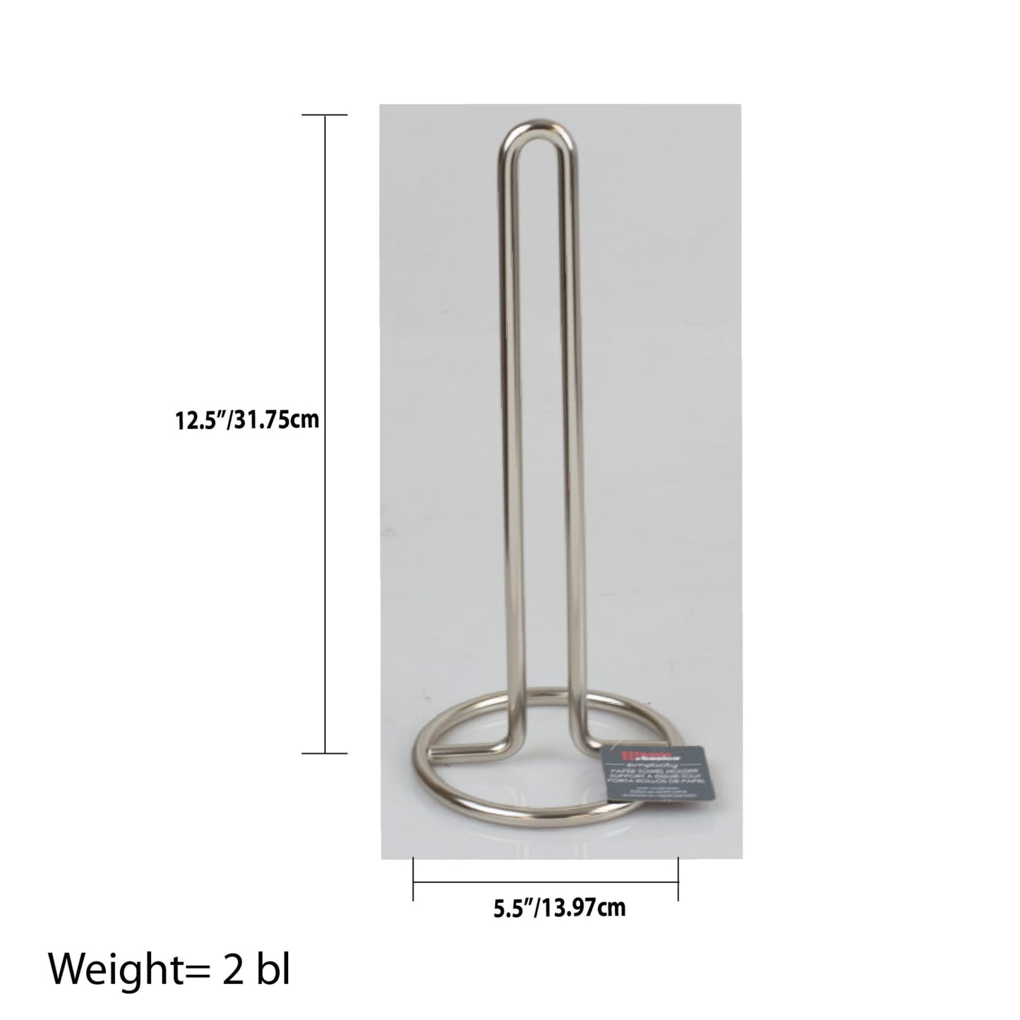 Simplicity Collection Paper Towel Holder, Satin Nickel