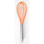 Home Basics Silicone Balloon Whisk with Steel Handle - Orange