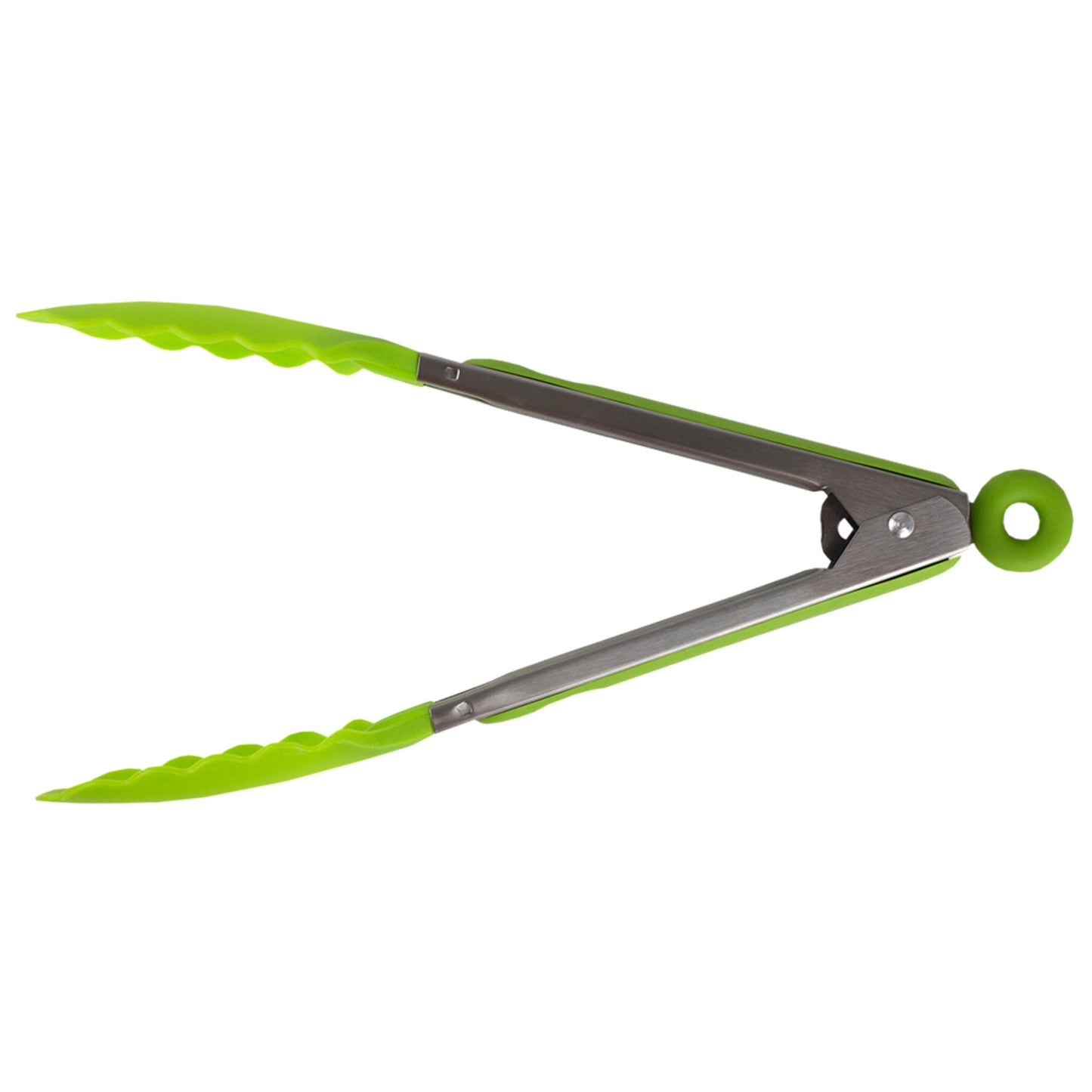 Home Basics 9" Salad Tongs - Green