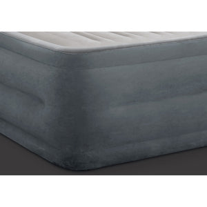 Intex Comfort Plush Queen Air Bed with Built-in Pump, Grey