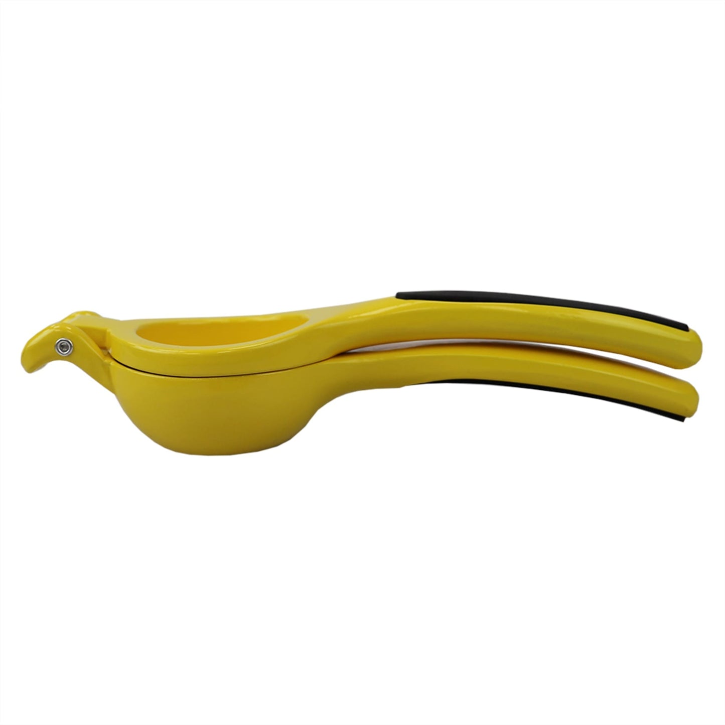 Enamel Steel Lemon Squeezer with Grip Handle, Yellow