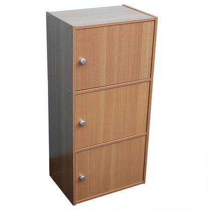 3 Cube Wood Cabinet, Natural