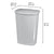 Sterilite 11.4 Gallon LiftTop Wastebasket, Cement