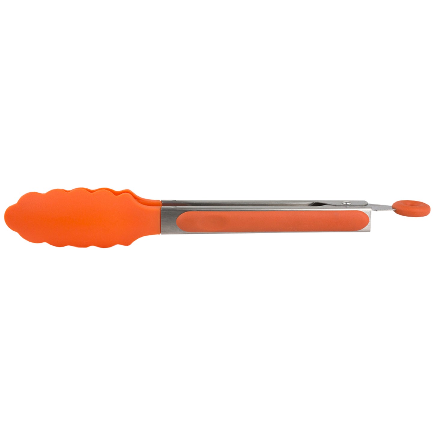 Home Basics 9" Salad Tongs - Orange