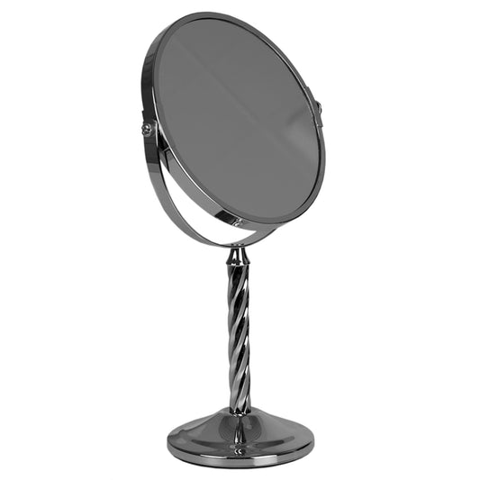 Spiral Double Sided Cosmetic Mirror, Chrome