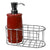 Home Basics 8 Oz Ceramic Soap Dispenser with Metal Caddy - Assorted Colors
