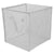 Home Basics Breathable Micro Mesh Collapsible Laundry Cube with Handles, White - White