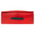 Red Textured PVC Christmas Wrapping Storage Organizer with Green Handles