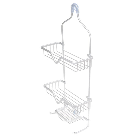 Aluminum 3-Layer Shower Caddy, Silver