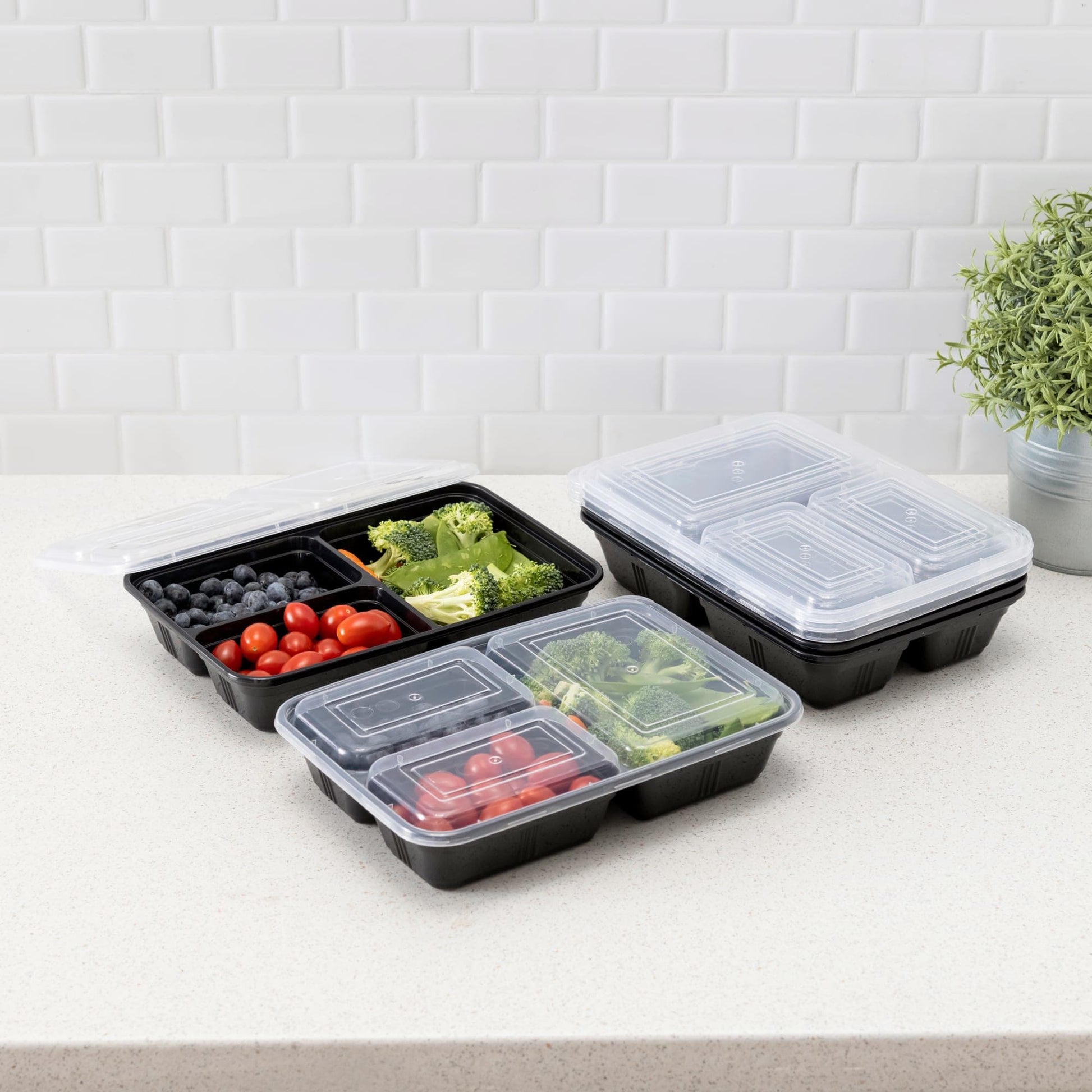 ISO Meal Prep Containers with Lids Certified BPA-Free Stackable