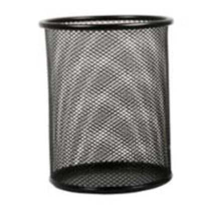 Home Basics Mesh Steel Cutlery Basket, Black - Black