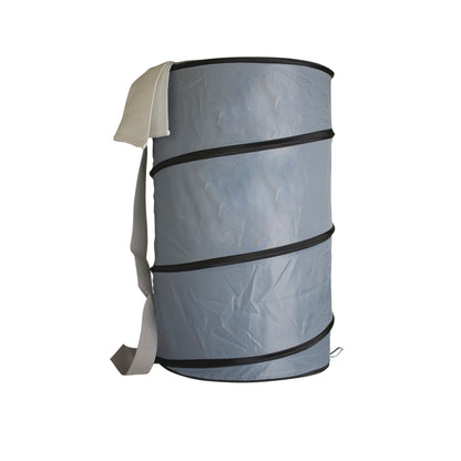 Home Basics Barrel Laundry Hamper, Grey - Grey