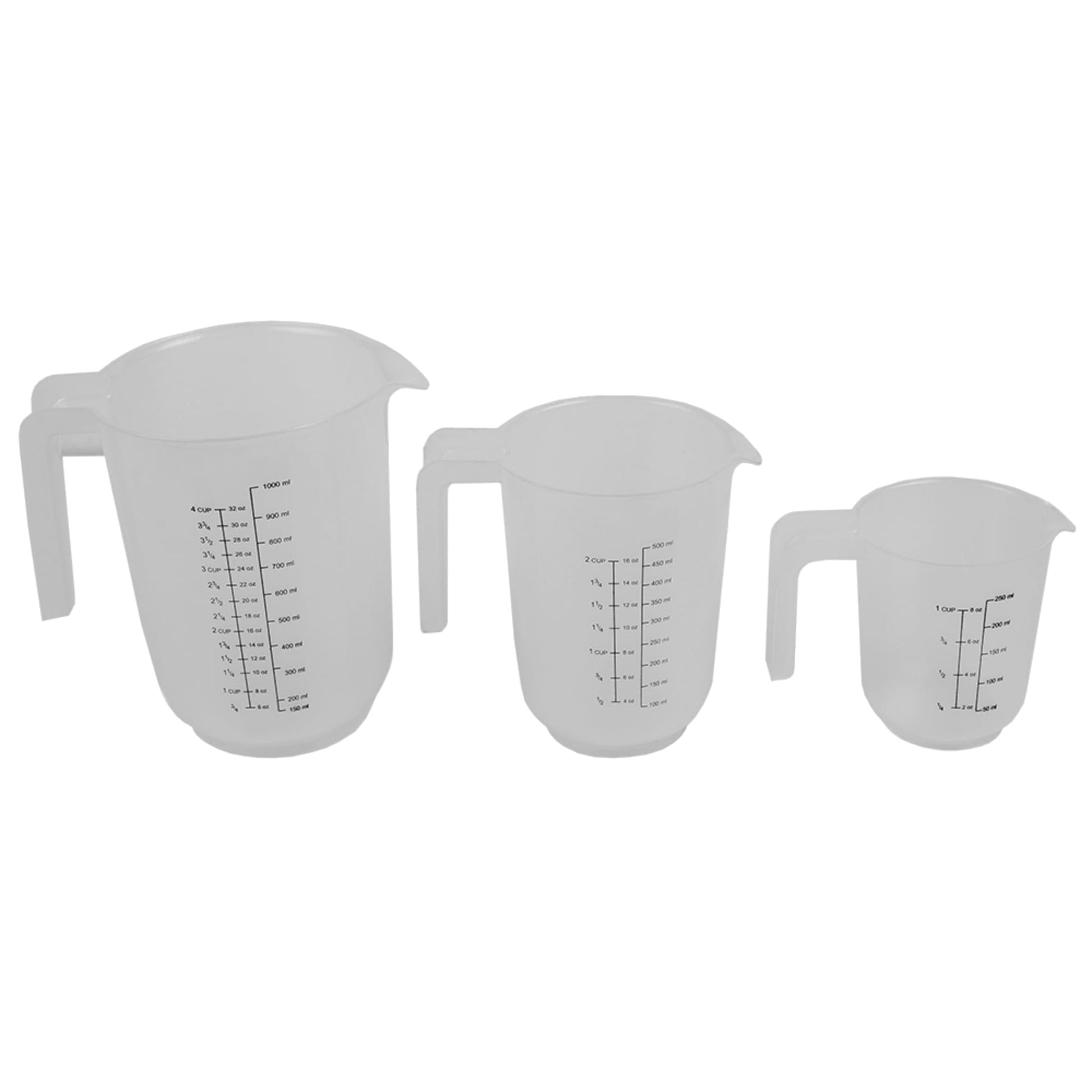 Mix N Measure Glass, Multi-Purpose Liquid and Dry Measuring Cup, 6 Units of  Meas