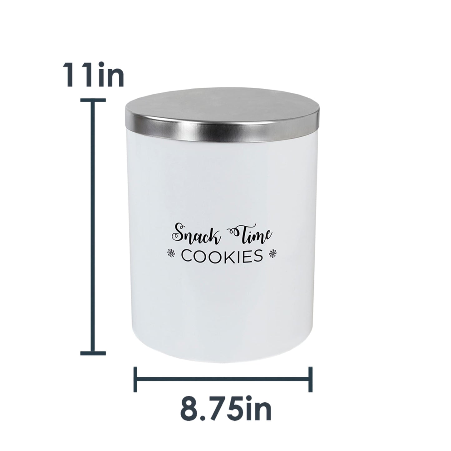 Cuisine Collection Large  Canister with Brushed Stainless Steel Top
