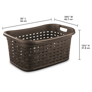 Sterilite Weave Laundry Basket / Espresso