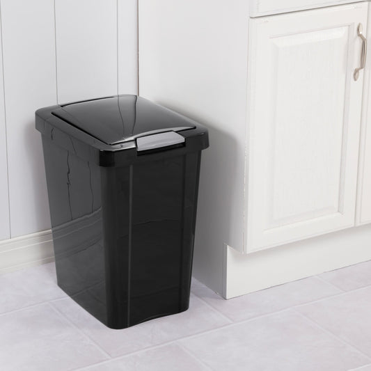 Sterilite  7.5 Gallon / 28 Liter TouchTop™ Wastebasket Black