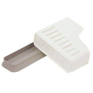 2 Compartment Sponge and Brush Holder with Removable Bottom