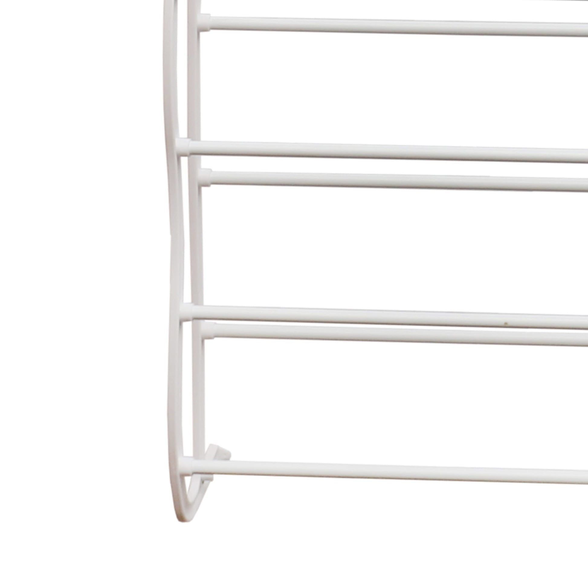 TXT&BAZ 36-Pairs Tool Free Easy Assembled Shoe Rack Double Row with  Nonwoven Fab