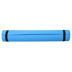Home Basics 4 mm Non-Slip Latex-Free Foam Yoga Mat, Blue - Blue