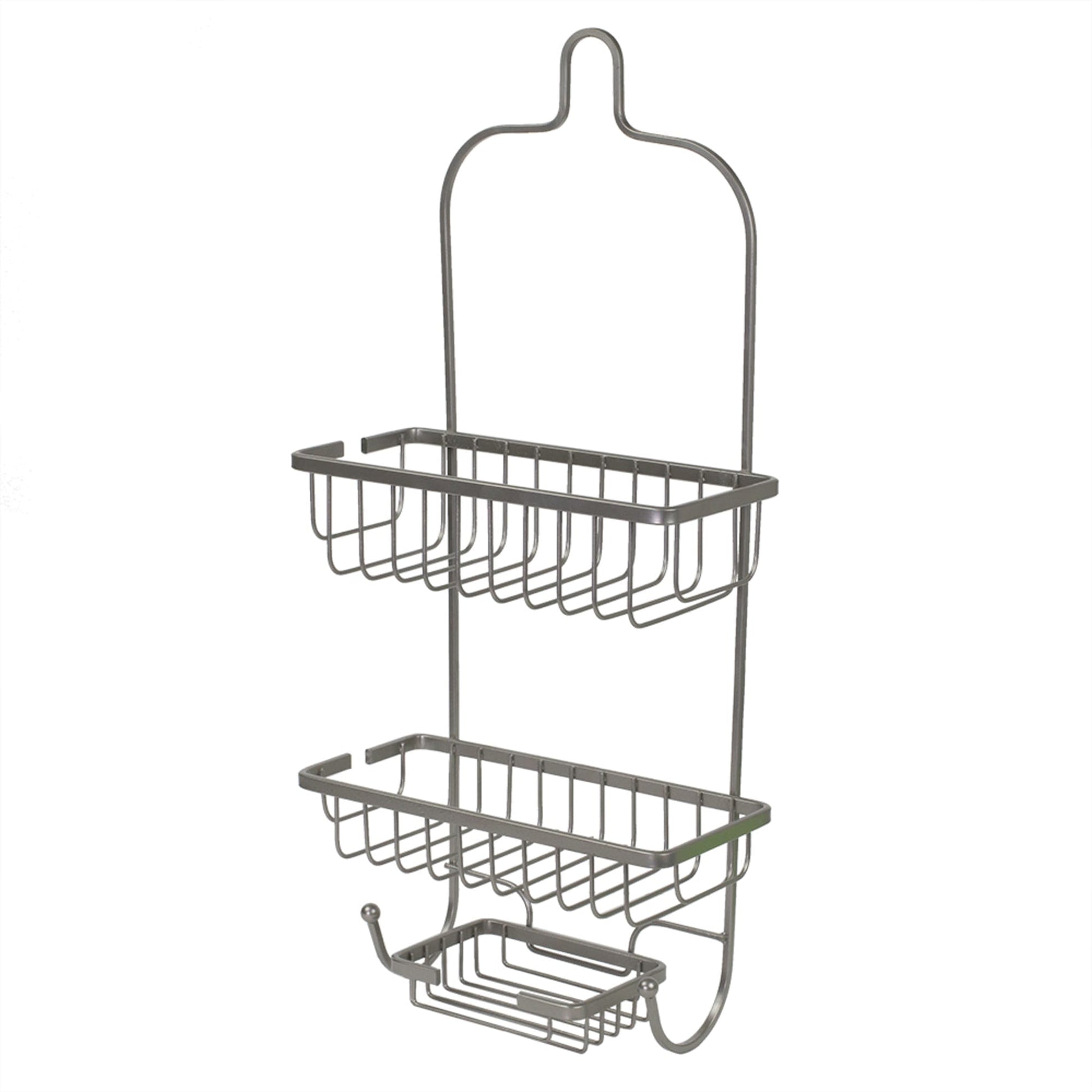 Home Basics SN00525 Satin Nickel Shower Caddy